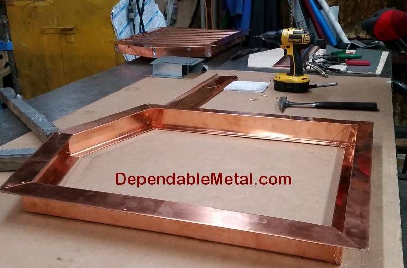 Copper window trim