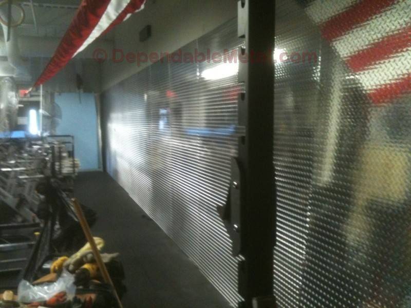 Aluminum gym walls